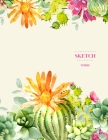 Sketch 110 Pages: Cactus Sketchbook for Kids, Teen and College Students - Succulent Llama Pattern By Sketch Notebook Hinterland Cover Image