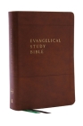 Evangelical Study Bible: Christ-Centered. Faith-Building. Mission-Focused. (Nkjv, Brown Leathersoft, Red Letter, Large Comfort Print) Cover Image