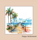 Happy Retirement Guest Book with lined pages (hardback) Cover Image
