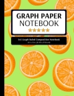5x5 Graph Ruled Composition Notebook: 100 Pages, 5x5 Graphing Grid Paper, Oranges (Extra Large, 8.5x11 in.) Cover Image