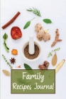 Family Recipes Journal Cover Image