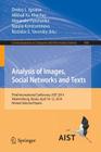 Analysis of Images, Social Networks and Texts: Third International Conference, Aist 2014, Yekaterinburg, Russia, April 10-12, 2014, Revised Selected P (Communications in Computer and Information Science #436) Cover Image