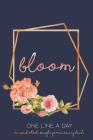 Bloom One Line a Day: an Undated Single Year Memory Book Cover Image