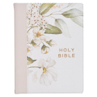 KJV Note-Taking Bible Faux Leather Hc Gray Floral Printed By Christian Art Gifts (Created by) Cover Image