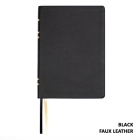 Lsb Giant Print Reference Edition, Paste-Down Black Faux Leather By Steadfast Bibles Cover Image
