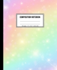 Composition Notebook: Wide Ruled Rainbow Space Notebook Cover Image