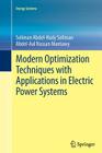 Modern Optimization Techniques with Applications in Electric Power Systems (Energy Systems) Cover Image
