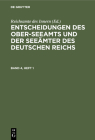 Entscheidungen Des Ober-Seeamts Und Der Seeämter Des Deutschen Reichs. Band 4, Heft 1 Cover Image