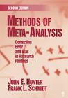 Methods of Meta-Analysis: Correcting Error and Bias in Research Findings By John E. Hunter, Frank L. Schmidt Cover Image