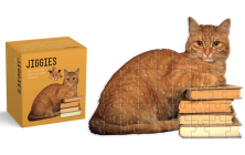 Cat Reader Jiggie Puzzle 81 Piece: Die-Cut 81-Piece Jigsaw By Gibbs Smith (Created by) Cover Image