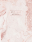 Graph Paper Notebook: Soft Pink Marble Dream Diary - 8.5 x 11 - 5 x 5 Squares per inch - 100 Quad Ruled Pages - Cute Graph Paper Composition By Paperlush Press Cover Image