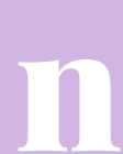 n: Squared Grid Graph Paper Notebook - Personalized Monogram Lowercase Letter n Cover Design in Lavender By Maisie Louisa Notebooks Cover Image