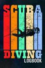 Scuba Diving Log Book: Retro Colored Divers Logbook Cover Image
