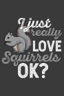 I Just Really Love Squirrels, Ok?: A Squirrel Lovers Notebook By Alledras Designs Squirrels Cover Image
