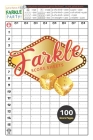 Farkle Score Sheets: V.4 Elegant design Farkle Score Pads 100 pages for Farkle Classic Dice Game - Nice Obvious Text - Small size 6*9 inch Cover Image