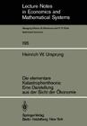 Die Elementare Katastrophentheorie: Eine Darstellung Aus Der Sicht Der Ökonomie (Lecture Notes in Economic and Mathematical Systems #195) Cover Image