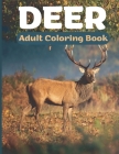 Deer Adult Coloring Book: Amazing Henna Deer coloring page for adult Stress relief Cover Image
