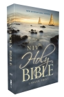 Niv, Holy Bible, Larger Print, Economy Edition, Paperback, Blue, Comfort Print By Zondervan Cover Image