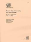 Report of the Committee on Contributions: Seventy-Second Session (4-29 June 2012) By United Nations (Other) Cover Image