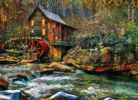 Old Mill 1000-Piece Puzzle By Larry Hersberger (Photographer) Cover Image