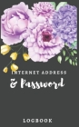Internet Address & Password Logbook: Black Internet Password Organizer: Internet Password Logbook To Protect usernames; Keep track of: usernames, pass By Nine Journal Cover Image
