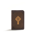 KJV Large Print Compact Reference Bible, Celtic Cross Brown LeatherTouch By Holman Bible Publishers Cover Image