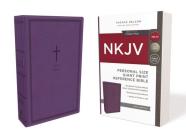 NKJV, Reference Bible, Personal Size Giant Print, Imitation Leather, Purple, Red Letter Edition, Comfort Print Cover Image