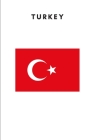 Turkey: Country Flag A5 Notebook to write in with 120 pages Cover Image