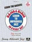 Jamey Aebersold Jazz -- Learn to Improvise Jazz -- Major & Minor in Every Key, Vol 24: Learn the Basics!, Book & 2 CDs (Jazz Play-A-Long for All Musicians #24) Cover Image