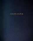 Graph Paper: Executive Style Composition Notebook - Dark Blue Leather Style, Softcover - 8 x 10 - 100 pages (Office Essentials) By Birchwood Press Cover Image