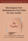 Monologues from Shakespeare's First Folio for Any Gender: The Tragedies By Neil Freeman (Compiled by), Paul Sugarman (Editor) Cover Image