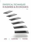 Statistical Techniques in Business and Economics Cover Image