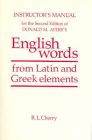 English Words Instructor's Manual By R. L. Cherry Cover Image