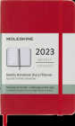 Moleskine 2023 Weekly Notebook Planner, 12M, Pocket, Scarlet Red, Soft Cover (3.5 x 5.5) Cover Image