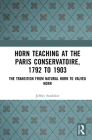 Horn Teaching at the Paris Conservatoire, 1792 to 1903: The Transition from Natural Horn to Valved Horn Cover Image