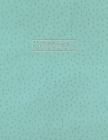 Graph Paper: Executive Style Composition Notebook - Teal Ostrich Skin Leather Style, Softcover - 8.5 x 11 - 100 pages (Office Essen Cover Image