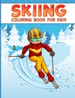 Skiing coloring book for kids: 50 filled coloring images of Cute Animals & Children Doing Winter Sports Cold Season Coloring for Ages 4-12, Child's T Cover Image