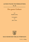 Der guote Gêrhart (Altdeutsche Textbibliothek #56) Cover Image