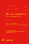 Oeuvres Completes. Tome III: Oeuvres Scientifiques: Etudes de la Nature Et Textes Peripheriques By Bernardin de Saint-Pierre, Jean-Michel Racault, Colas Duflo (Other) Cover Image