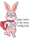 Super-doctor to the rescue activity book By Cristie Publishing Cover Image