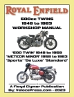 ROYAL ENFIELD 500cc TWINS 1948-1963 500 TWIN, METEOR MINOR SPORTS, DE LUXE & STANDARD FACTORY WORKSHOP MANUALS Cover Image