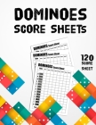 Dominoes Score Sheets: Size 8.5