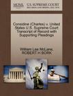Considine (Charles) V. United States U.S. Supreme Court Transcript of Record with Supporting Pleadings Cover Image