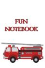 Fun Notebook: Boys Books - Mini Composition Notebook - Ages 6 -12 - Fire Engine Book By Simple Planners and Journals Cover Image