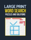Large Print Word Search Puzzle and Solutions: Word Search Book Challenging and Fun Puzzles for Seniors, Brian Game Book for Seniors in This Christmas Cover Image