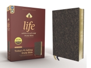 Niv, Life Application Study Bible, Third Edition, Bonded Leather, Navy, Red Letter Edition By Zondervan Cover Image