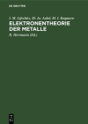 Elektronentheorie Der Metalle By I. M. Lifschitz, M. Ja Asbel, M. I. Kaganow Cover Image