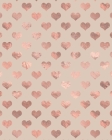 Rose Gold and Ivory Composition Notebook - Large Ruled Notebook - 8x10 Lined Notebook (Softcover Journal / Notebook / Diary) By Sheba Blake Cover Image