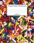 Graph Paper Notebook: Sprinkles; 4 squares per inch; 100 sheets/200 pages; 8
