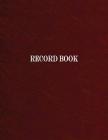 Record Book: 3 Column Ledger By Deluxe Tomes Cover Image